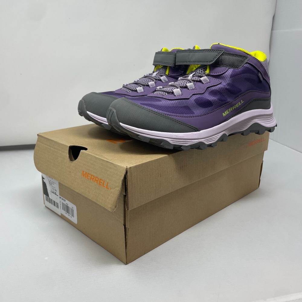 Merrell Moab Speed Mid A/C MK166276 Kids 7 Purple Low Top Hiking Shoes